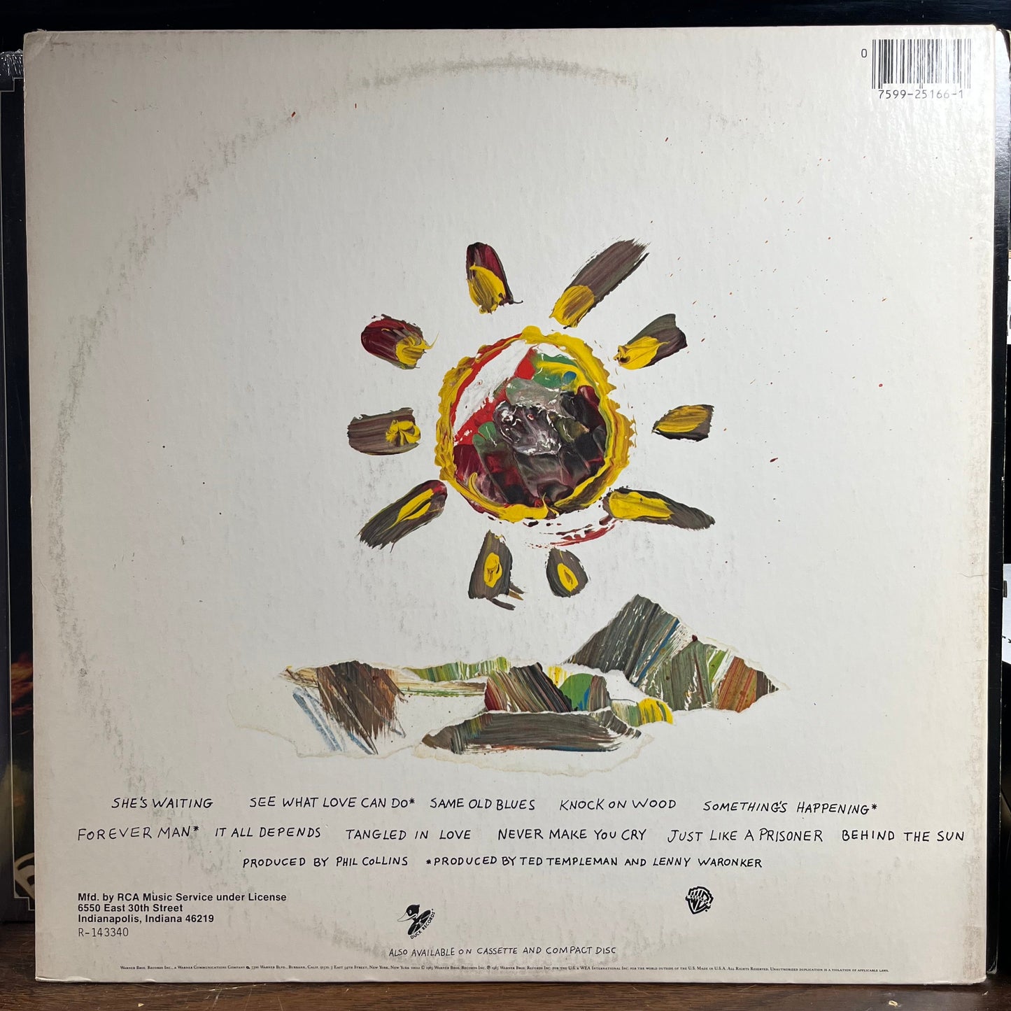 Eric Clapton - Behind The Sun (VINYL) | Very Good Plus Plus (VG++)-