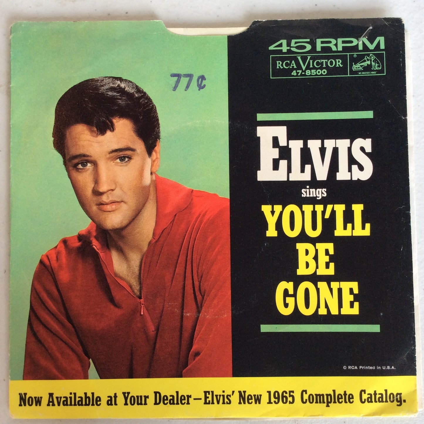 Elvis Presley - Do The Clam / You'll Be Gone (7" VINYL) | Excellent (EX)-