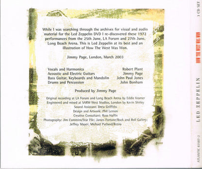 Led Zeppelin - How The West Was Won (3xCD) | Very Good Plus (VG+) Very Good (VG)-
