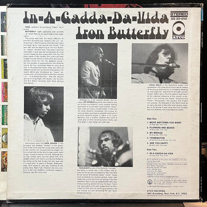 Iron Butterfly - In-A-Gadda-Da-Vida (VINYL) | Very Good Plus Plus (VG++) Excellent+ (EX+)--