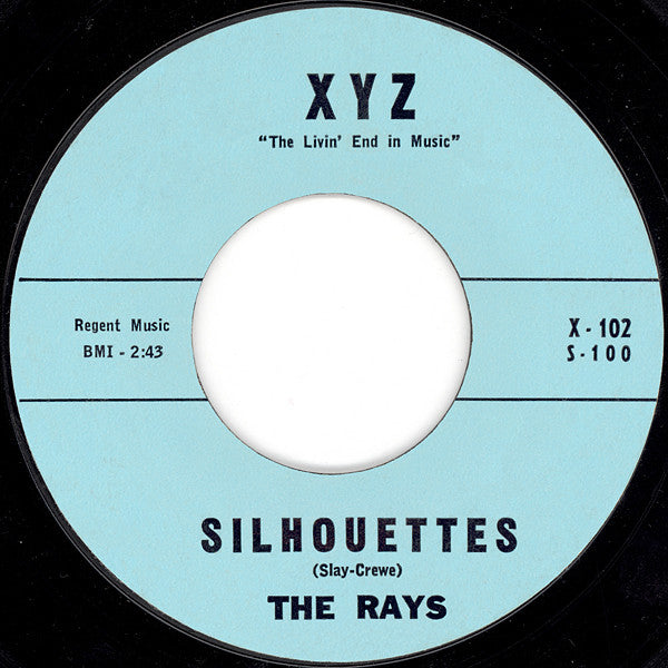 The Rays (2) - Silhouettes (7" VINYL) | Very Good Plus (VG+) Generic--