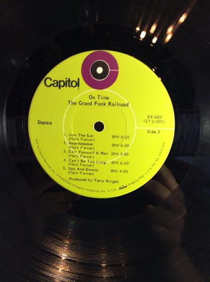 Grand Funk Railroad - On Time ( VINYL LP ST-307) | USED Very Good Plus (VG+) Very Good (VG)--