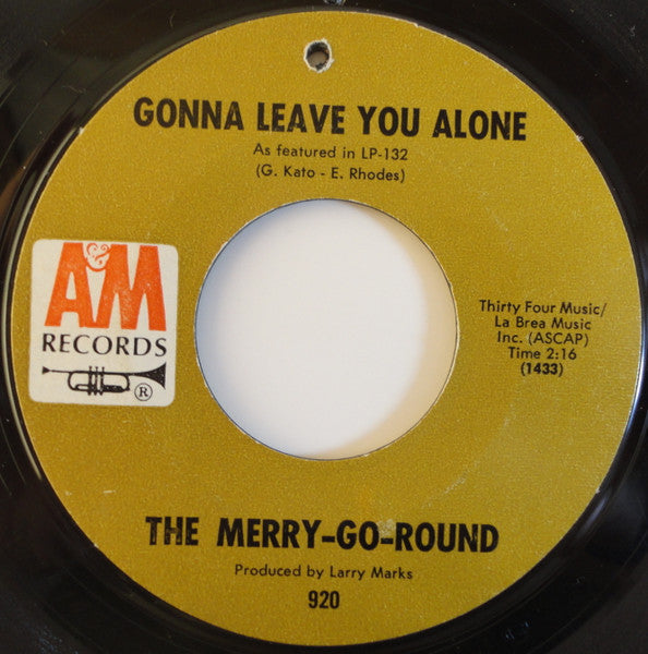 The Merry-Go-Round - Listen, Listen! / Gonna Leave You Alone (7" VINYL) | Generic--