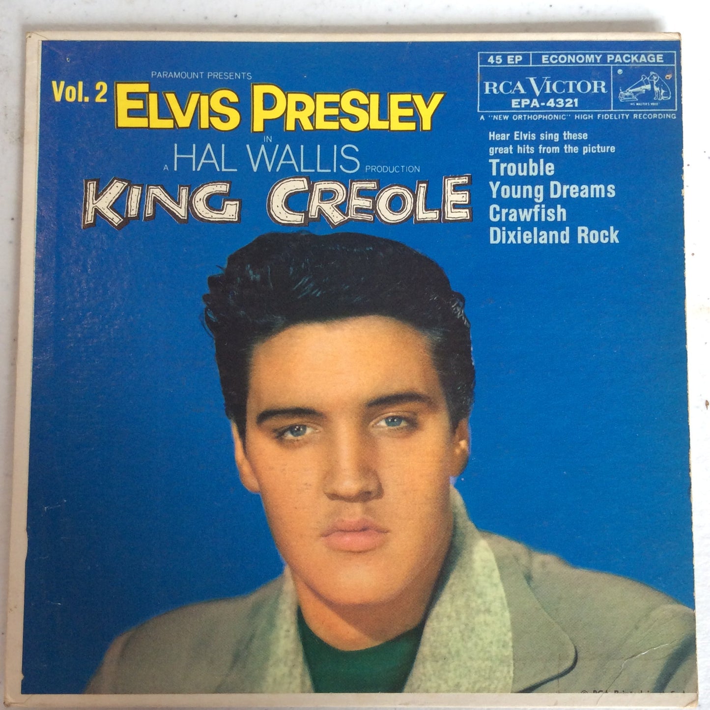 Elvis Presley - King Creole Vol.2 (7" VINYL) | Very Good (VG) Very Good Plus (VG+)--