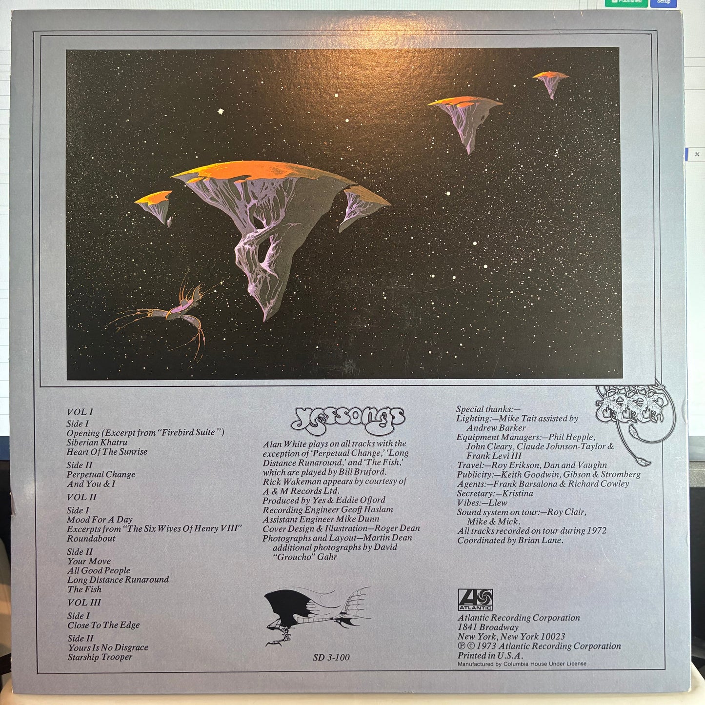 Yes - Yessongs (3x VINYL) | Very Good Plus (VG+) Excellent+ (EX+)--