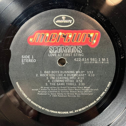 Scorpions - Love At First Sting (MISSPRESS VINYL) | Very Good Plus Plus (VG++) Very Good Plus (VG+)-