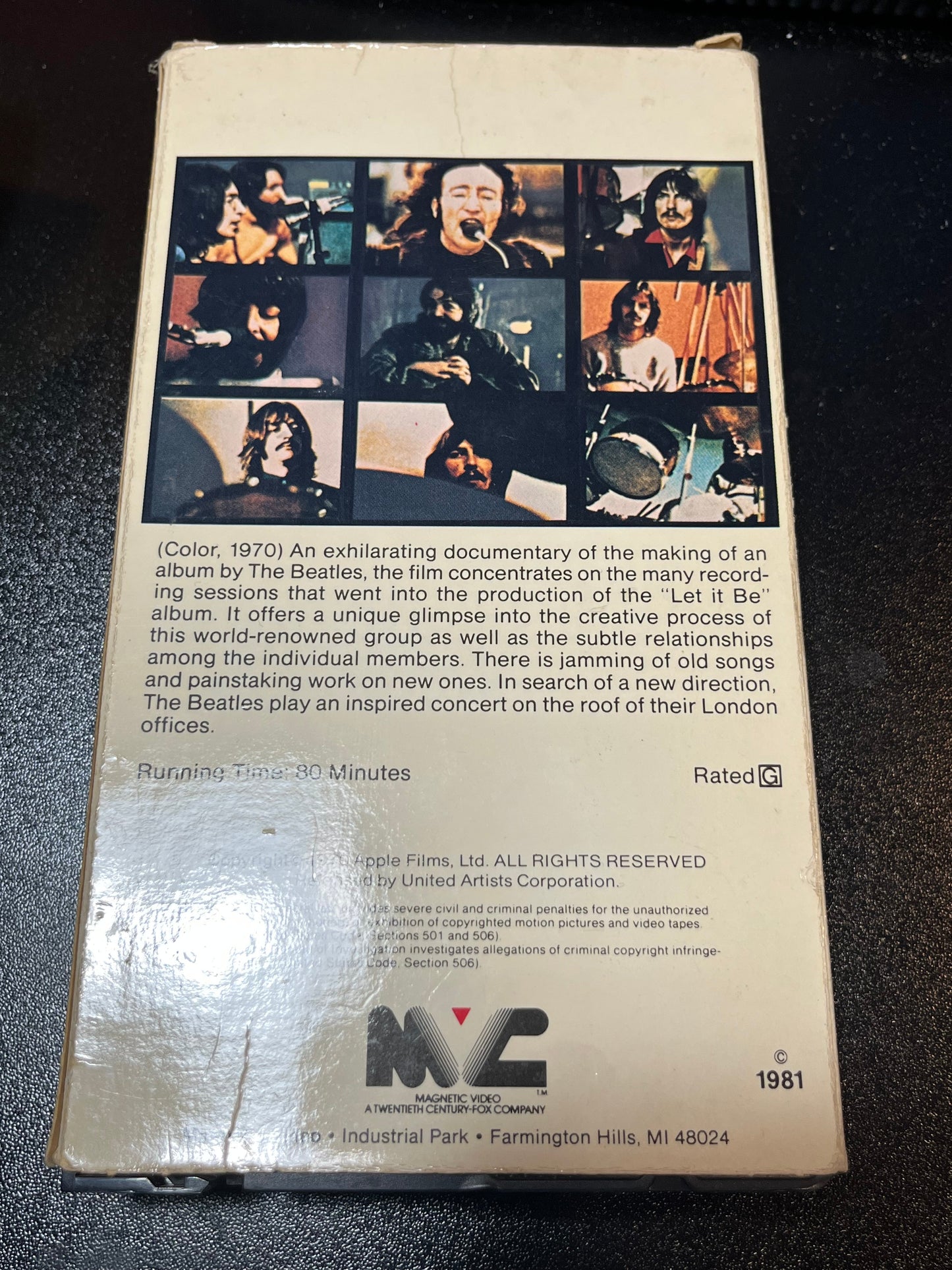 BEATLES - Let It Be (VHS TAPE) |-