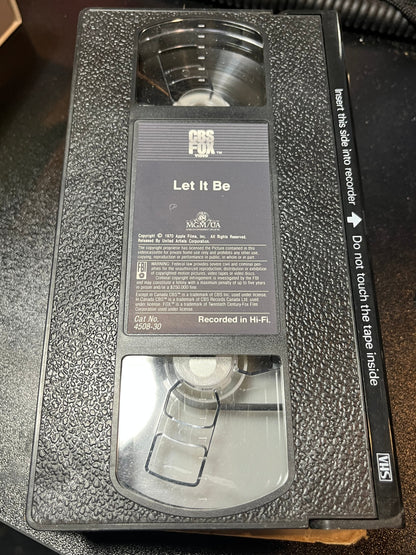 BEATLES - Let It Be (VHS TAPE) |-
