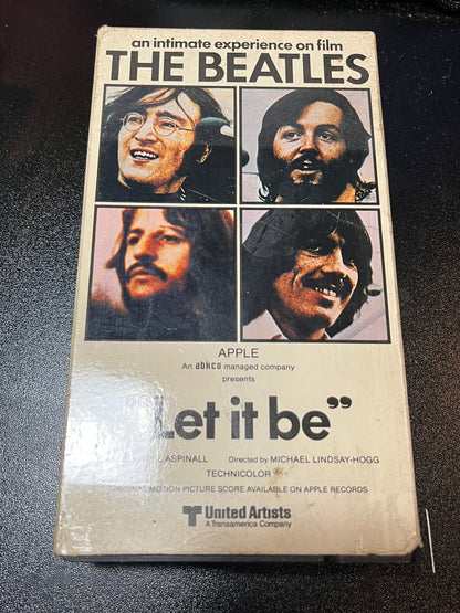 BEATLES - Let It Be (VHS TAPE) |-