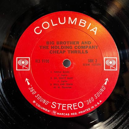 Big Brother & The Holding Company - Cheap Thrills (VINYL) | Excellent+ (EX+)-