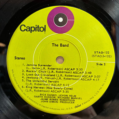 The Band - The Band (VINYL) | Very Good Plus (VG+) Excellent (EX)--