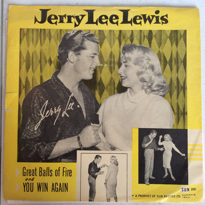 Jerry Lee Lewis - Great Balls Of Fire (7" VINYL) | Very Good (VG) Very Good Plus Plus (VG++)--