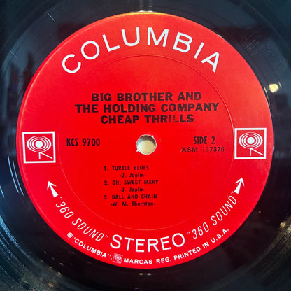 Big Brother & The Holding Company - Cheap Thrills (VINYL) | Very Good (VG) Very Good Plus (VG+)--