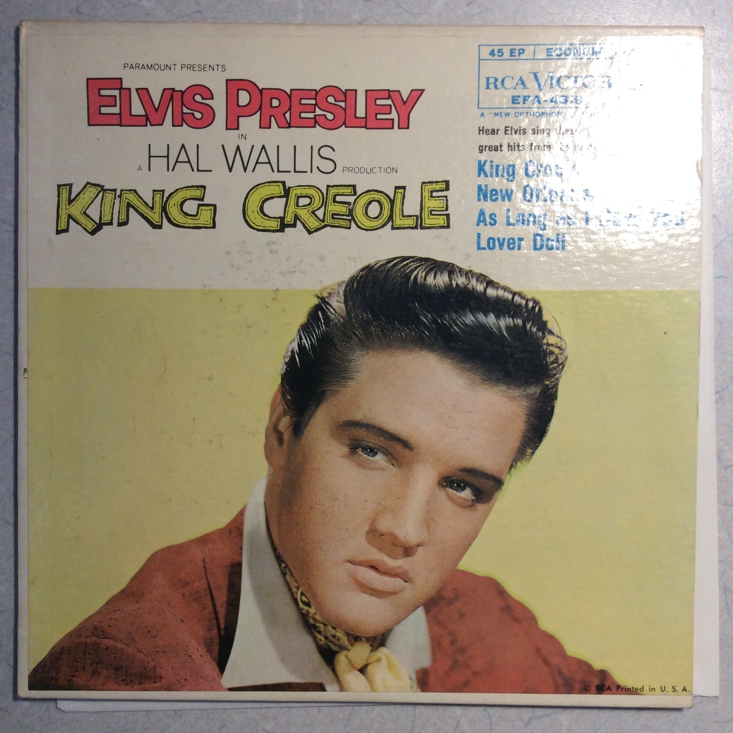 Elvis Presley - King Creole (Vol. 1) (7" VINYL) | Very Good (VG) Excellent (EX)--