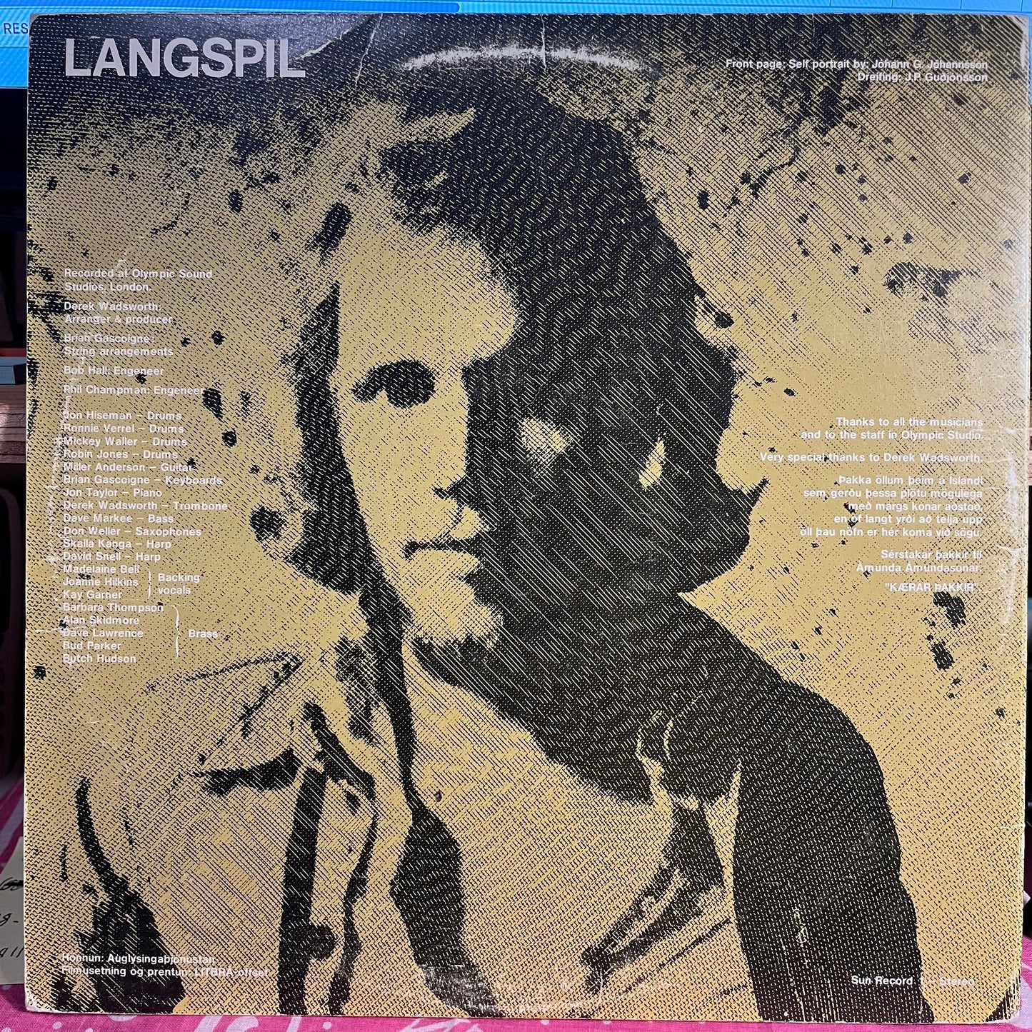 Jóhann G. Jóhannsson - Langspil *ICELAND* | Very Good (VG) Very Good Plus (VG+)--