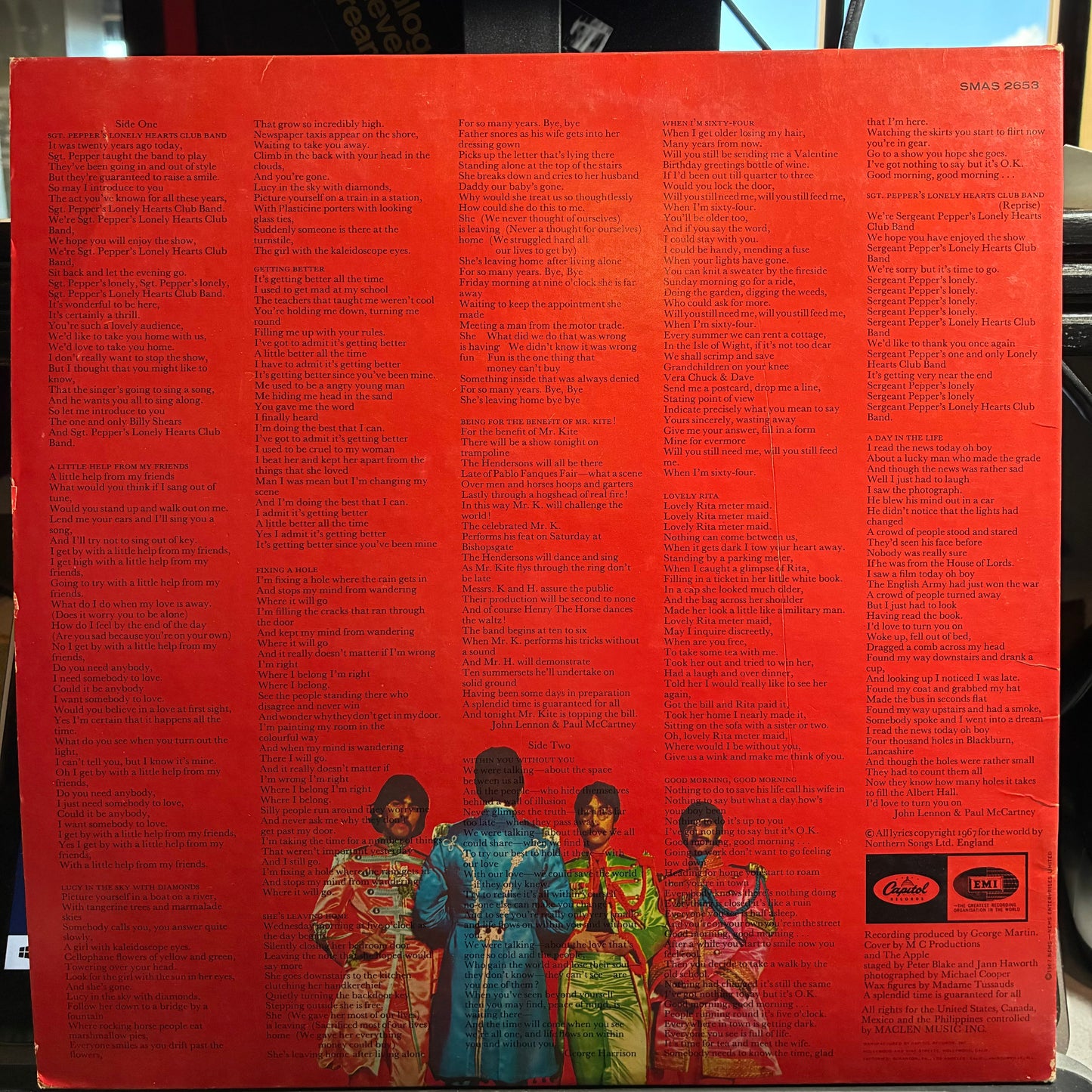 The Beatles - Sgt. Pepper's Lonely Hearts Club Band (VINYL) | Very Good (VG) Very Good Plus (VG+)--
