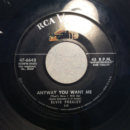 Elvis Presley - Love Me Tender (7" VINYL) | Very Good (VG) Very Good Plus (VG+)-