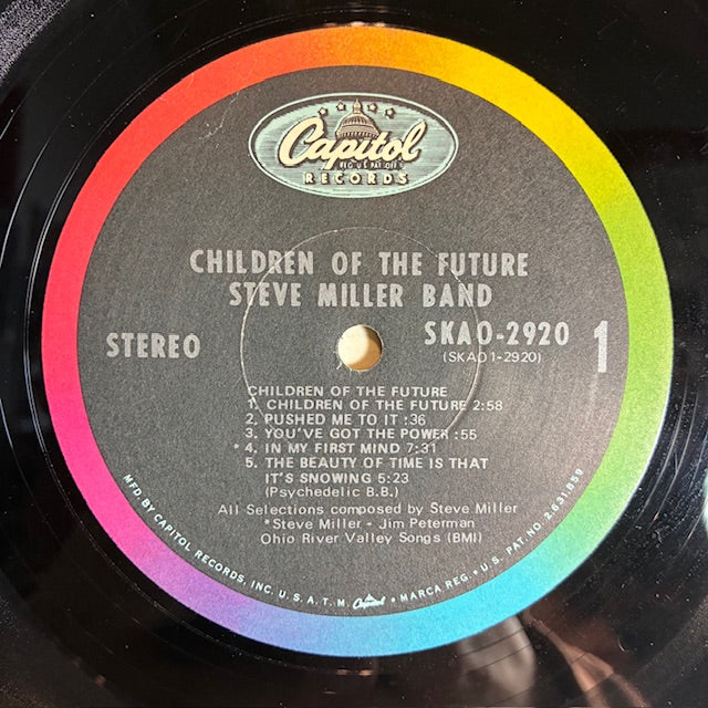 Steve Miller Band - Children Of The Future (VINYL) | Very Good (VG) Very Good Plus (VG+)--