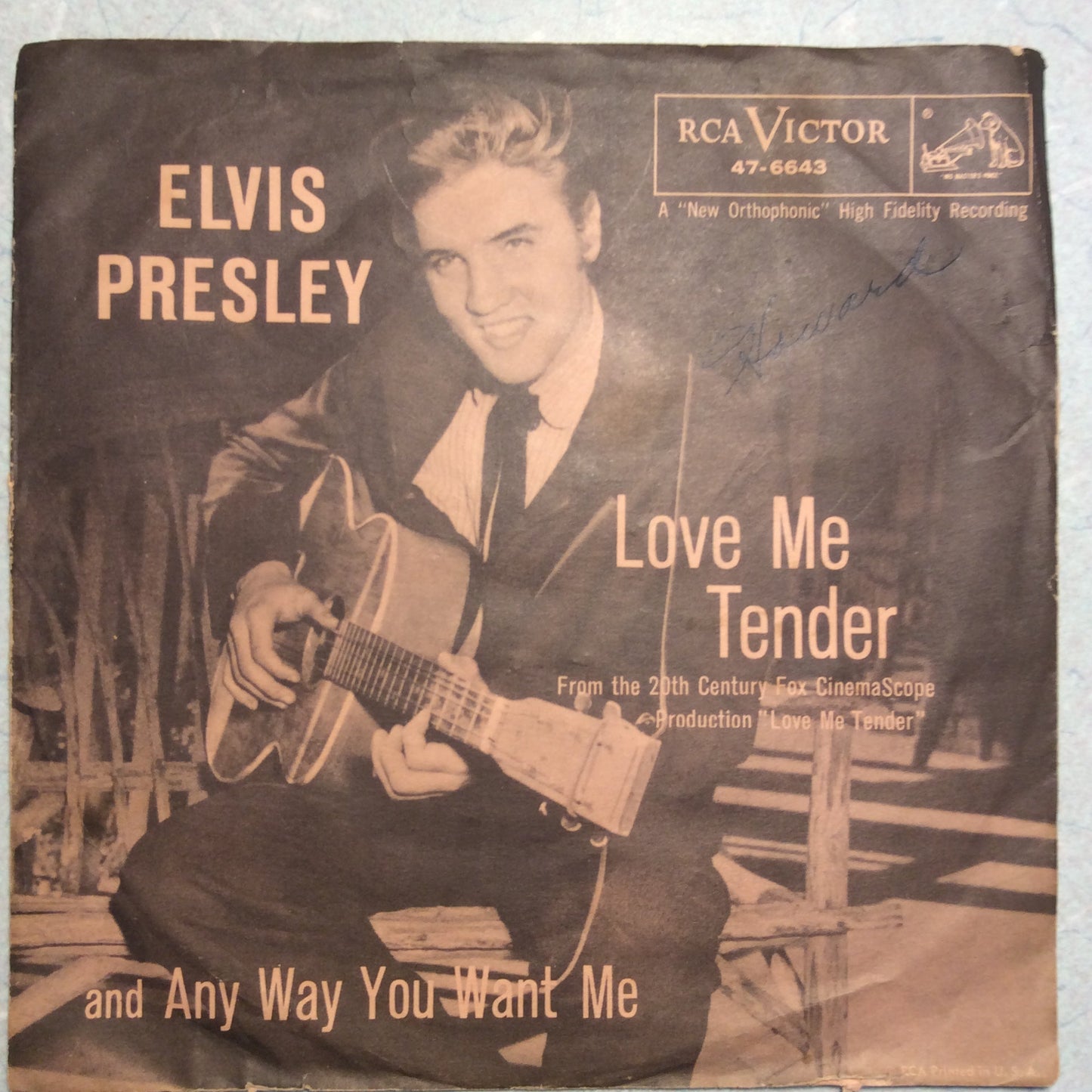 Elvis Presley - Love Me Tender (7" VINYL) | Very Good (VG) Very Good Plus (VG+)-