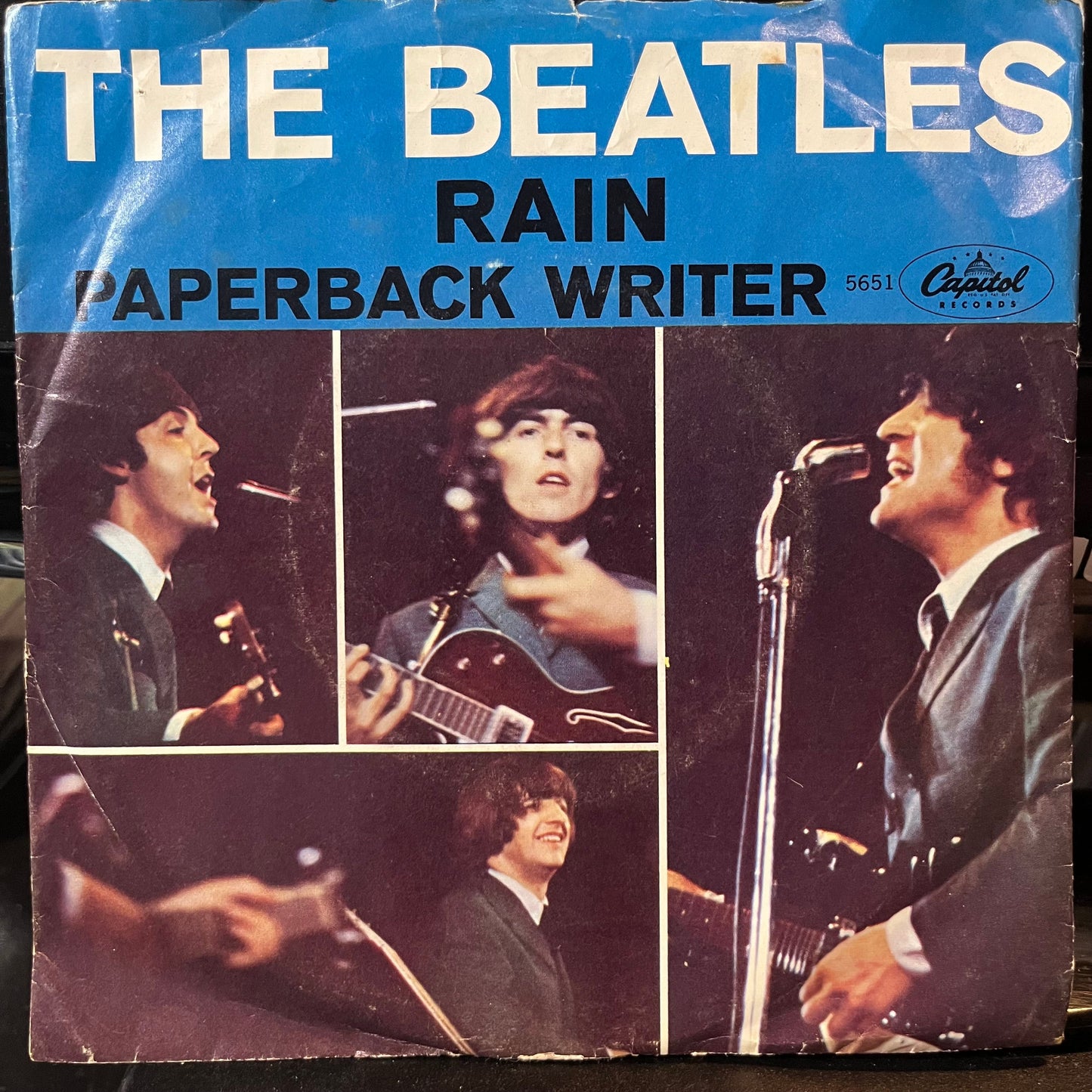 The Beatles - Paperback Writer / Rain (VINYL 7") | Very Good Plus Plus (VG++) Very Good Plus Plus (VG++)-