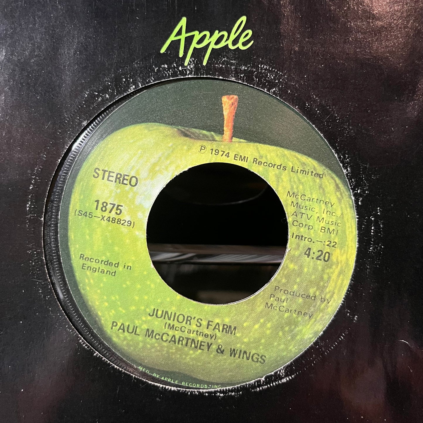Paul McCartney & Wings - Junior's Farm / Sally G (VINYL 7") | Near Mint (NM or M-) Excellent (EX)-