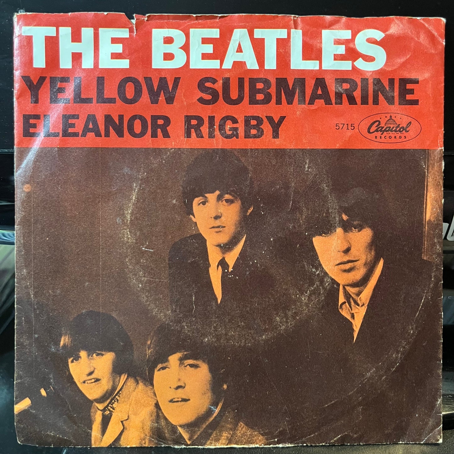 The Beatles - Yellow Submarine / Eleanor Rigby (VINYL 7") | Excellent (EX) Very Good Plus (VG+)--