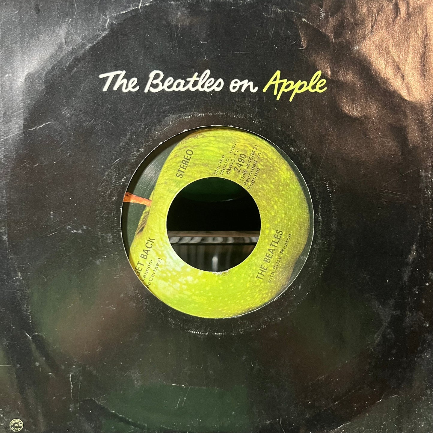 The Beatles With Billy Preston - Get Back (VINYL 7") | Excellent (EX) Excellent (EX)-