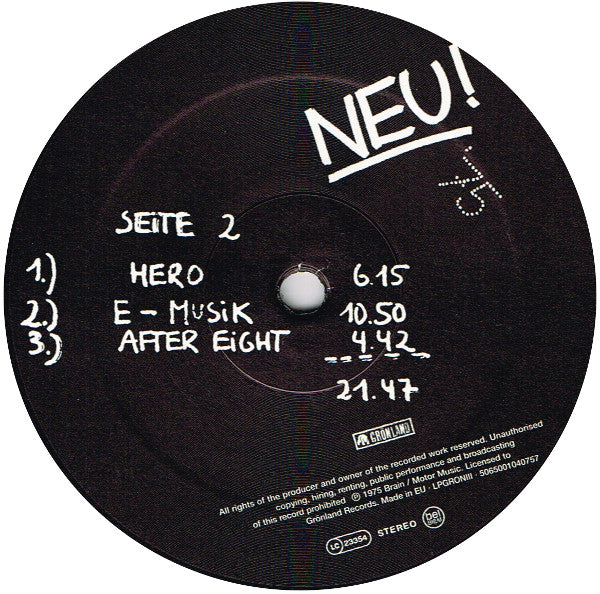 Neu! - Neu! '75 (VINYL) | Mint (M) Mint (M)-