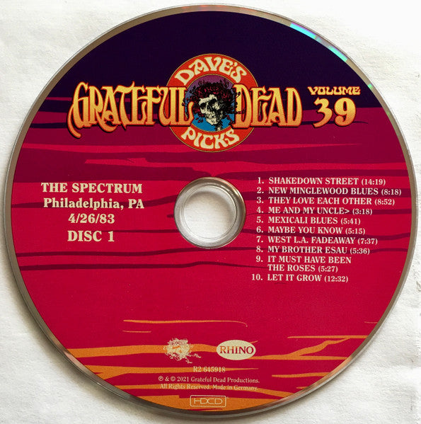 Dave's Picks, Volume 39 (3xCD)(The Spectrum, Philadelphia, PA • 4/26/83) | Mint (M) Near Mint (NM)-