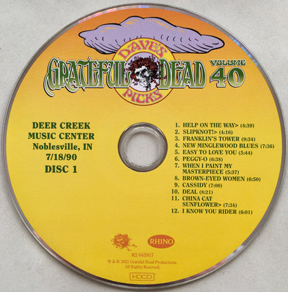 Dave's Picks, Volume 40 (3xCD)(Deer Creek Music Center, Noblesville, IN • 7/18-19/90 | Mint (M) Near Mint (NM)-