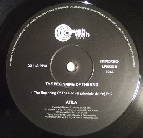 Atila - The Beginning Of The End (El Principio Del Fin)(VINYL) | Mint (M)-