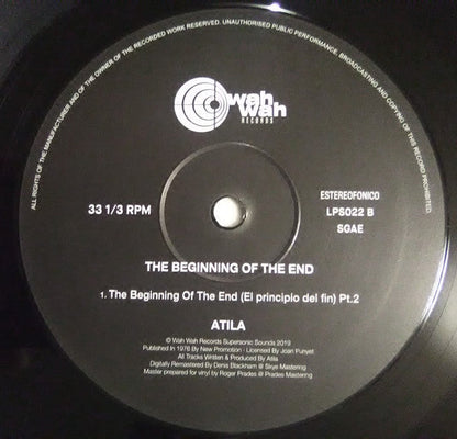 Atila - The Beginning Of The End (El Principio Del Fin)(VINYL) | Mint (M)-