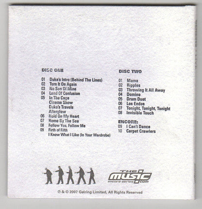 Genesis - Live - Boston, MA 09•11•07 (2xCD) | Excellent+ (EX+) Near Mint (NM)--