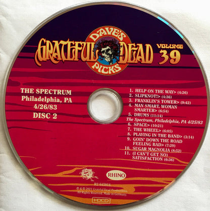 Dave's Picks, Volume 39 (3xCD)(The Spectrum, Philadelphia, PA • 4/26/83) | Mint (M) Near Mint (NM)-