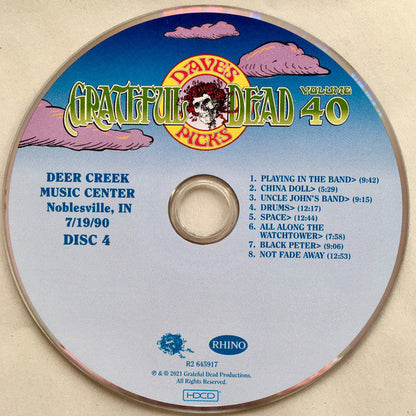 Dave's Picks, Volume 40 (3xCD)(Deer Creek Music Center, Noblesville, IN • 7/18-19/90 | Mint (M) Near Mint (NM)-