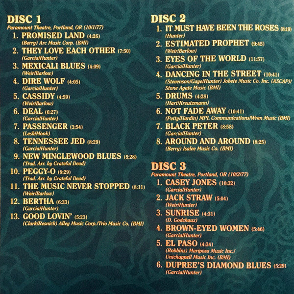 Dave's Picks, Volume 45 (4xCD)(Paramount Theatre, Portland, OR • 10/1-2/77) | Mint (M) Near Mint (NM)-