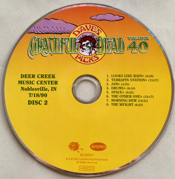 Dave's Picks, Volume 40 (3xCD)(Deer Creek Music Center, Noblesville, IN • 7/18-19/90 | Mint (M) Near Mint (NM)-