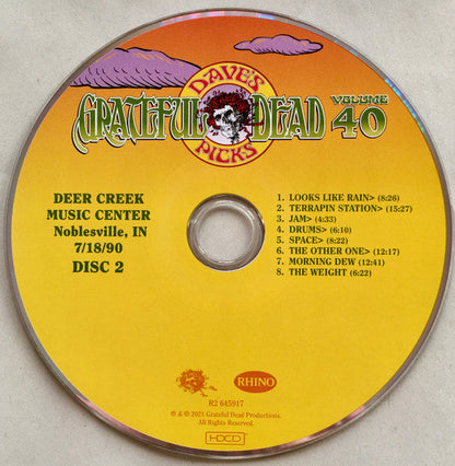 Dave's Picks, Volume 40 (3xCD)(Deer Creek Music Center, Noblesville, IN • 7/18-19/90 | Mint (M) Near Mint (NM)-