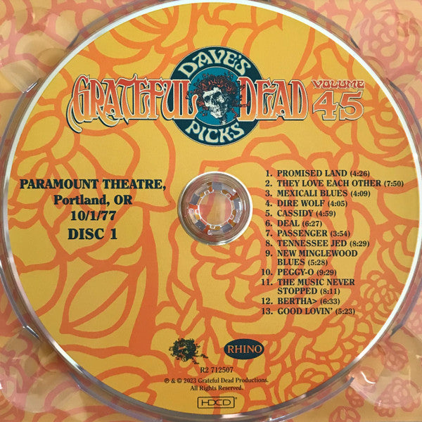 Dave's Picks, Volume 45 (4xCD)(Paramount Theatre, Portland, OR • 10/1-2/77) | Mint (M) Near Mint (NM)-