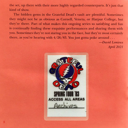 Dave's Picks, Volume 39 (3xCD)(The Spectrum, Philadelphia, PA • 4/26/83) | Mint (M) Near Mint (NM)-