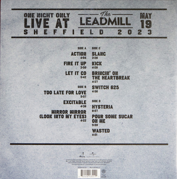 One Night Only: Live At The Leadmill 2023 | Mint (M) Mint (M)-