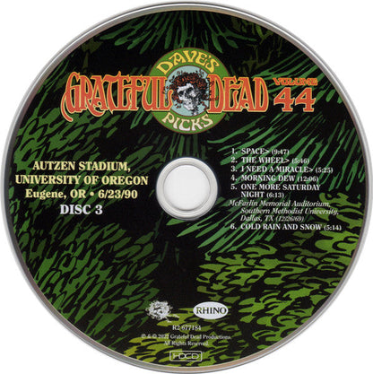 Dave's Picks, Volume 44 (3xCD)(Autzen Stadium, U. Of Oregon, Eugene, OR • 6/23/90) | Mint (M) Near Mint (NM)-