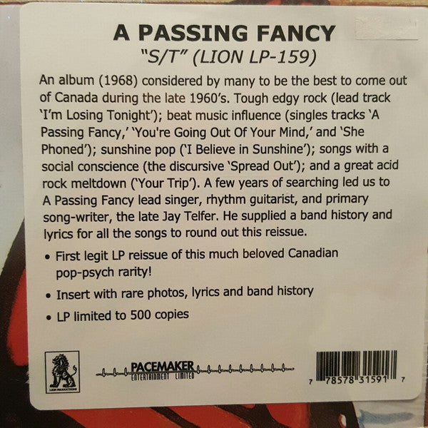 A Passing Fancy | Mint (M) Mint (M)-