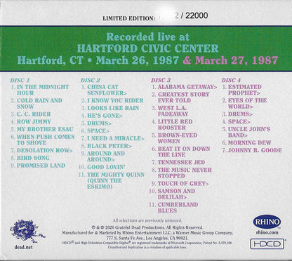 Dave's Picks, Volume 36 (CD BOX)(Hartford Civic Center, Hartford, CT • 3/26-27/87) | Mint (M) Near Mint (NM)-