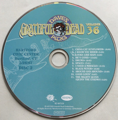 Dave's Picks, Volume 36 (CD BOX)(Hartford Civic Center, Hartford, CT • 3/26-27/87) | Mint (M) Near Mint (NM)-