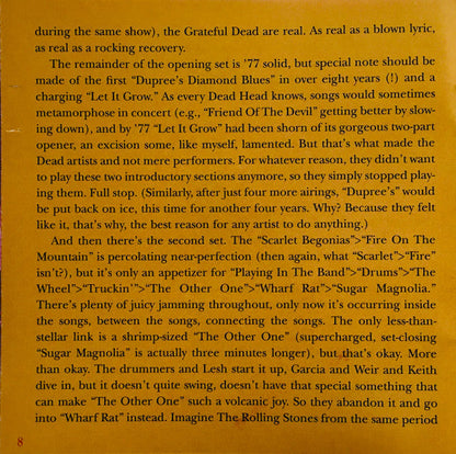 Dave's Picks, Volume 45 (4xCD)(Paramount Theatre, Portland, OR • 10/1-2/77) | Mint (M) Near Mint (NM)-