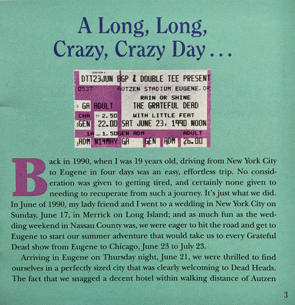 Dave's Picks, Volume 44 (3xCD)(Autzen Stadium, U. Of Oregon, Eugene, OR • 6/23/90) | Mint (M) Near Mint (NM)-