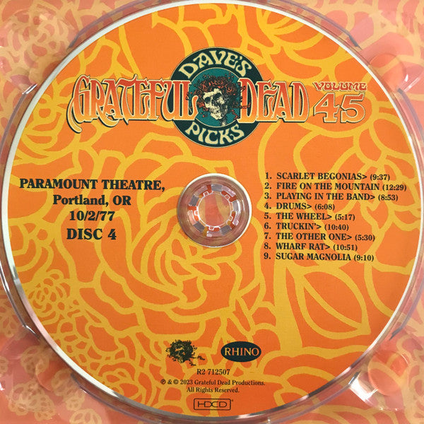 Dave's Picks, Volume 45 (4xCD)(Paramount Theatre, Portland, OR • 10/1-2/77) | Mint (M) Near Mint (NM)-
