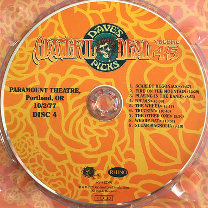 Dave's Picks, Volume 45 (4xCD)(Paramount Theatre, Portland, OR • 10/1-2/77) | Mint (M) Near Mint (NM)-