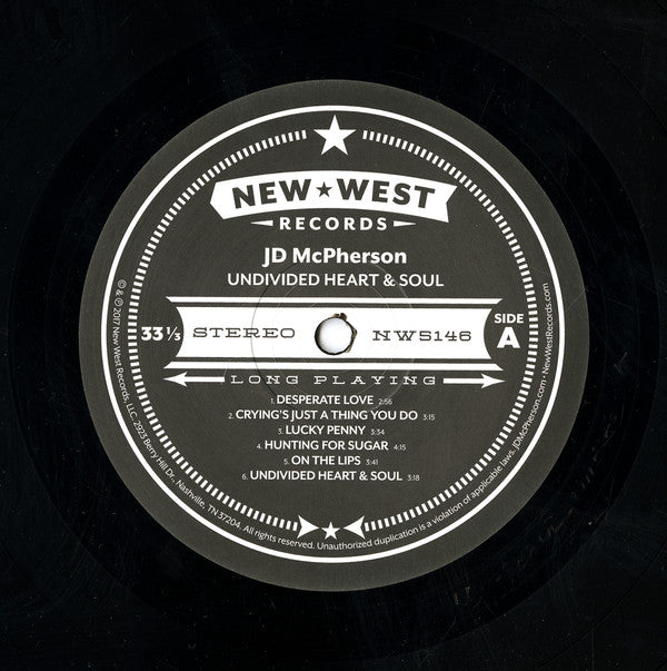 JD McPherson - Undivided Heart & Soul (VINYL) | Mint (M) Mint (M)-